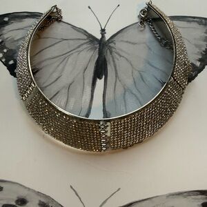 Elegant Silver Women's Choker Necklace